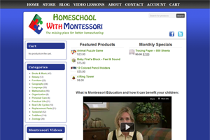 Homeschool With Montessori Web Development Project