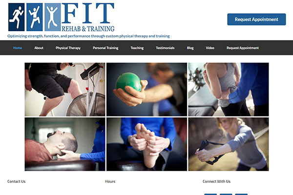 Business Website Design - Fit Rehab And Training