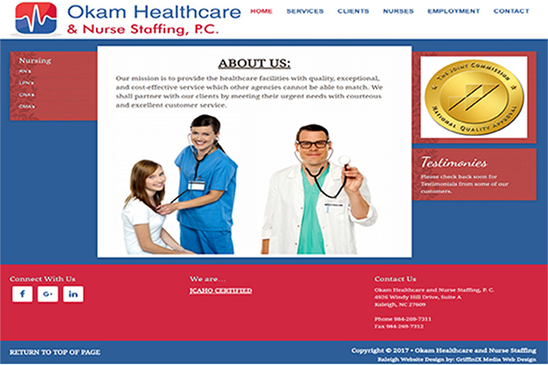 Raleigh Website Design - Okam Healthcare
